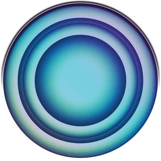 Holographic Chrome Decorative Circle